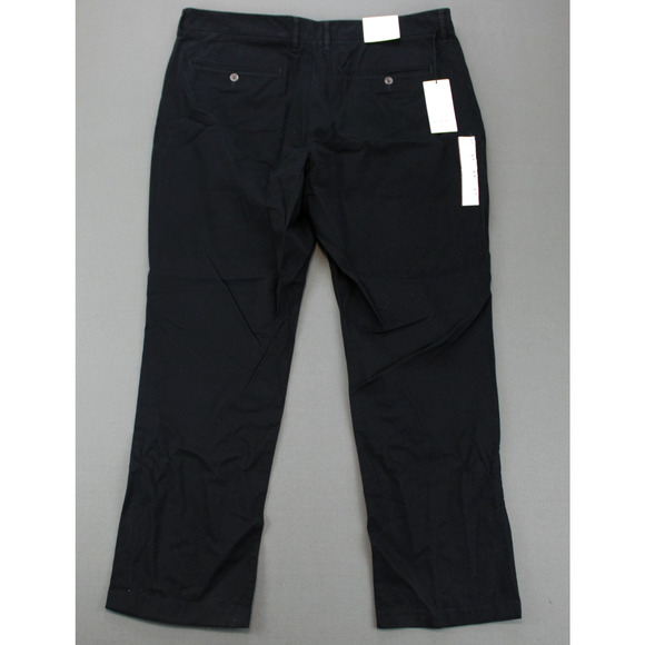 Goodfellow Chino Pants Mens 40X30 Black Hennepin Straight Leg Relaxed Fit - Picture 8 of 8